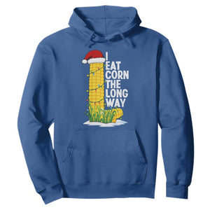 I Eat Corn The Long Way Hoodie Funny Corn Adult Humor Christmas TS14 Royal Blue Print Your Wear