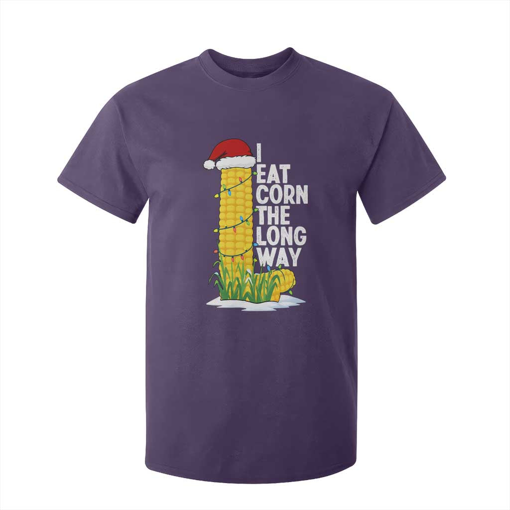 I Eat Corn The Long Way T Shirt For Kid Funny Corn Adult Humor Christmas TS14 Purple Print Your Wear