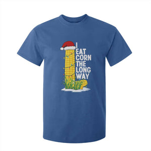 I Eat Corn The Long Way T Shirt For Kid Funny Corn Adult Humor Christmas TS14 Royal Blue Print Your Wear