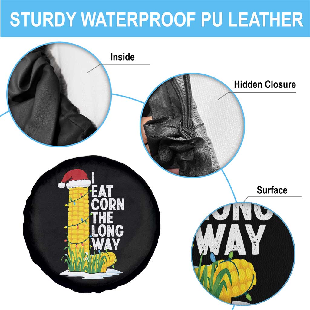I Eat Corn The Long Way Spare Tire Cover Funny Corn Adult Humor Christmas TS14 Print Your Wear
