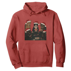 Poker Cats Christmas Meme Shirt Hoodie Funny Gambling Cat TS14 Red Print Your Wear