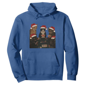 Poker Cats Christmas Meme Shirt Hoodie Funny Gambling Cat TS14 Royal Blue Print Your Wear