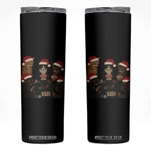 Poker Cats Christmas Meme Shirt Skinny Tumbler Funny Gambling Cat TS14 Black Print Your Wear