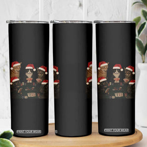 Poker Cats Christmas Meme Shirt Skinny Tumbler Funny Gambling Cat TS14 Print Your Wear