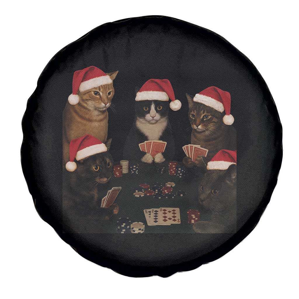 Poker Cats Christmas Meme Shirt Spare Tire Cover Funny Gambling Cat TS14 Print Your Wear