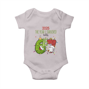 The Year I Survived 67 Six Seven Christmas Meme Baby Onesie TS14 Ice Gray Print Your Wear