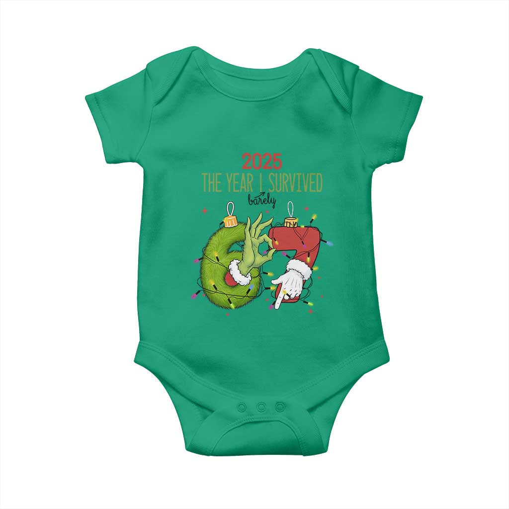 The Year I Survived 67 Six Seven Christmas Meme Baby Onesie TS14 Irish Green Print Your Wear
