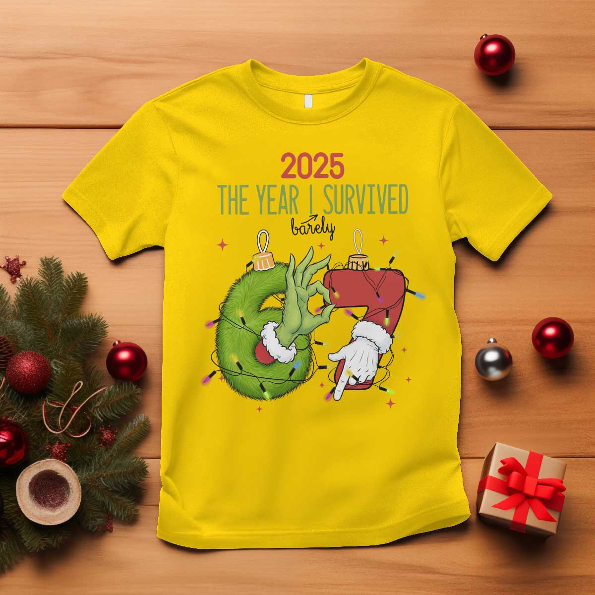 The Year I Survived 67 Six Seven Christmas Meme T Shirt TS14 Daisy Print Your Wear