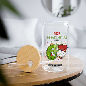 The Year I Survived 67 Six Seven Christmas Meme Glass Can TS14 Print Your Wear