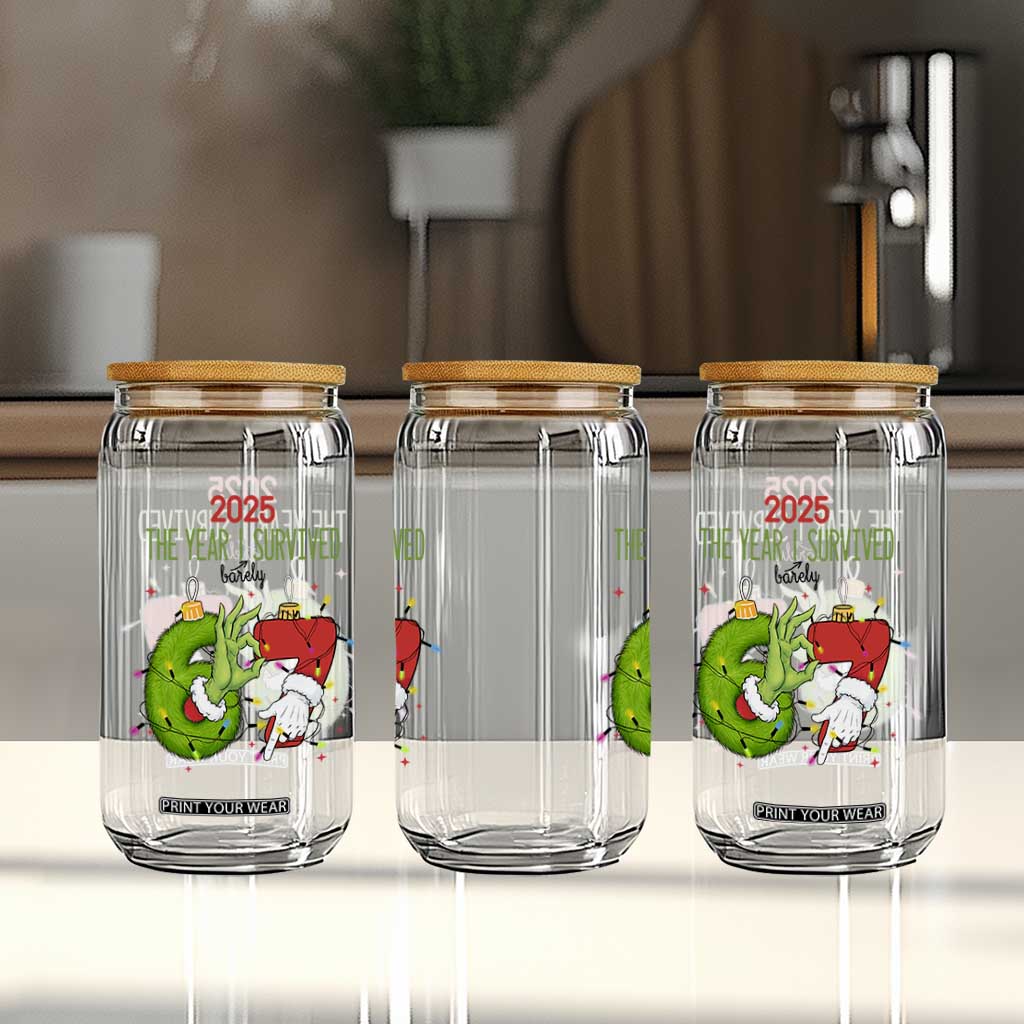 The Year I Survived 67 Six Seven Christmas Meme Glass Can TS14 Print Your Wear