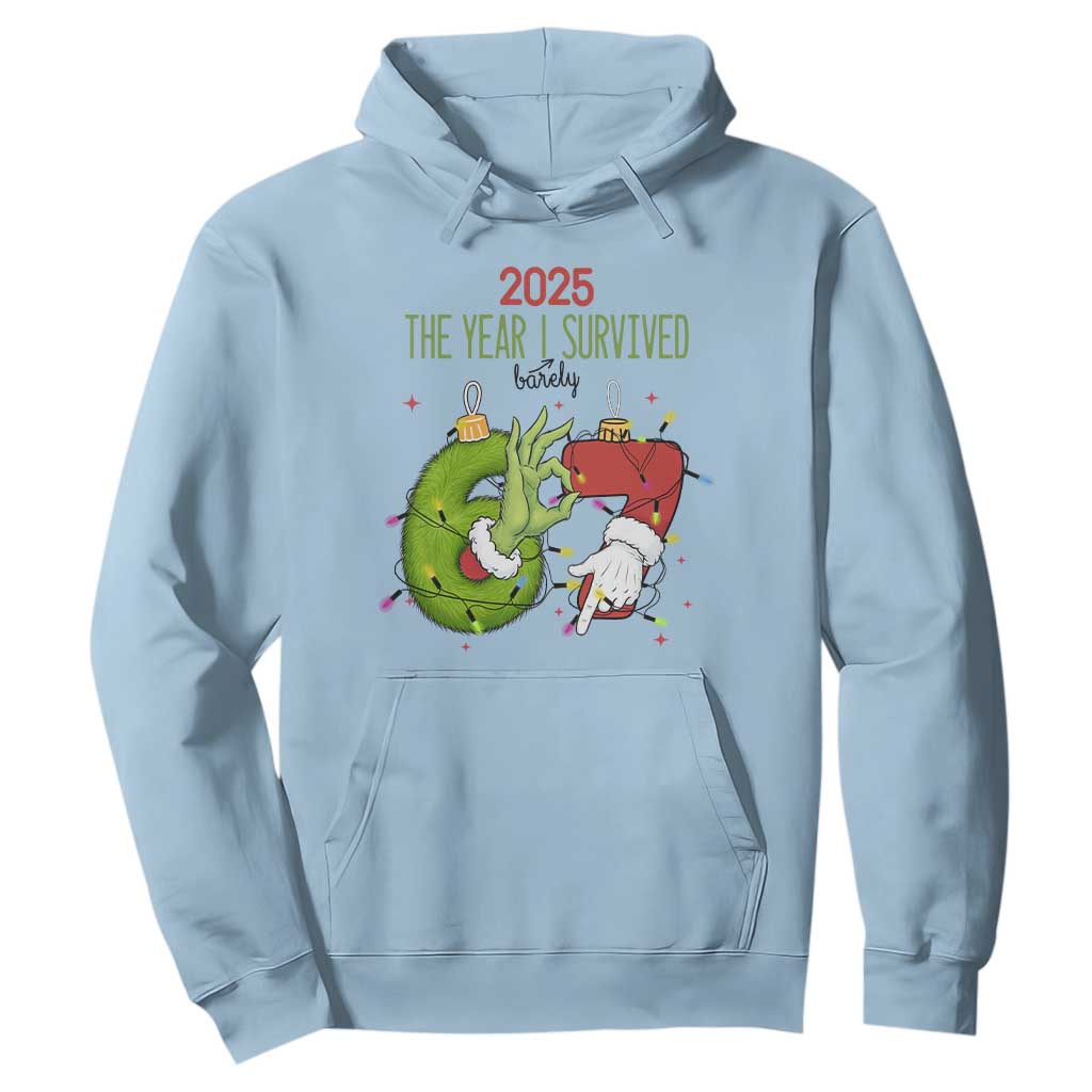 The Year I Survived 67 Six Seven Christmas Meme Hoodie TS14 Light Blue Print Your Wear