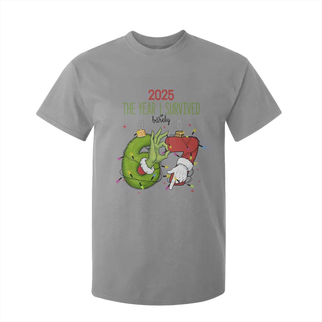 The Year I Survived 67 Six Seven Christmas Meme T Shirt For Kid TS14 Sport Gray Print Your Wear
