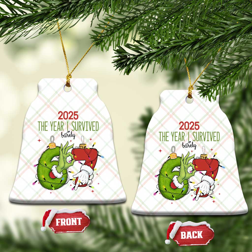 The Year I Survived 67 Six Seven Christmas Meme Ceramic Ornament TS14 Print Your Wear
