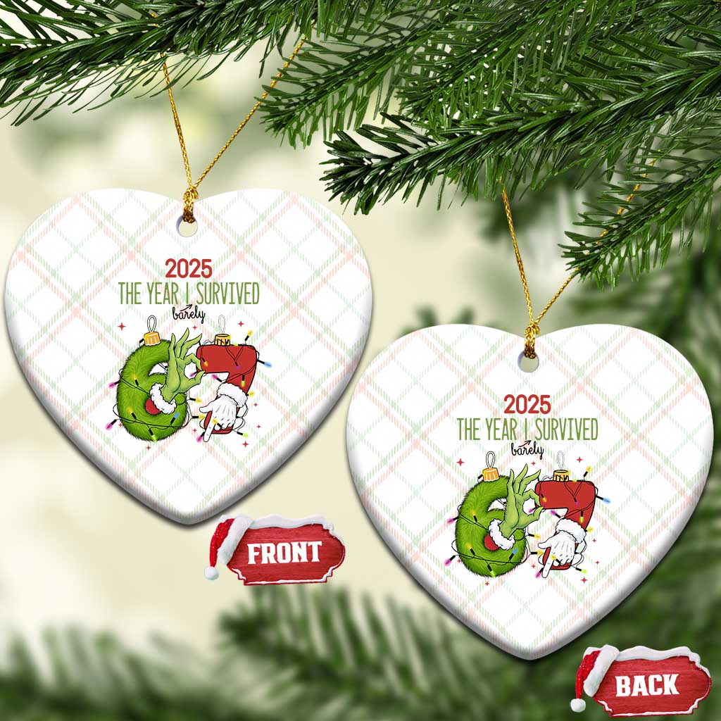 The Year I Survived 67 Six Seven Christmas Meme Ceramic Ornament TS14 Print Your Wear