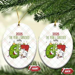 The Year I Survived 67 Six Seven Christmas Meme Ceramic Ornament TS14 Print Your Wear