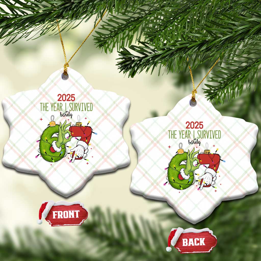 The Year I Survived 67 Six Seven Christmas Meme Ceramic Ornament TS14 Print Your Wear