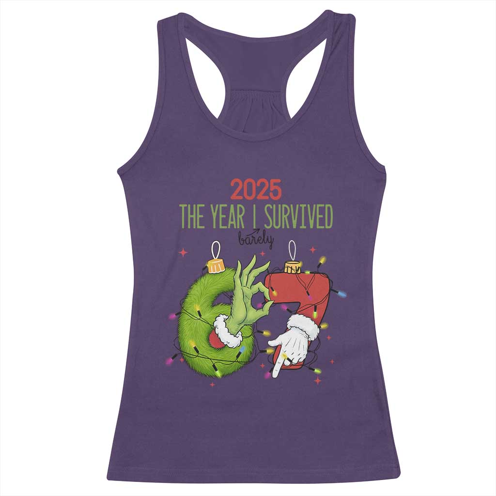 The Year I Survived 67 Six Seven Christmas Meme Racerback Tank Top - Print Your Wear