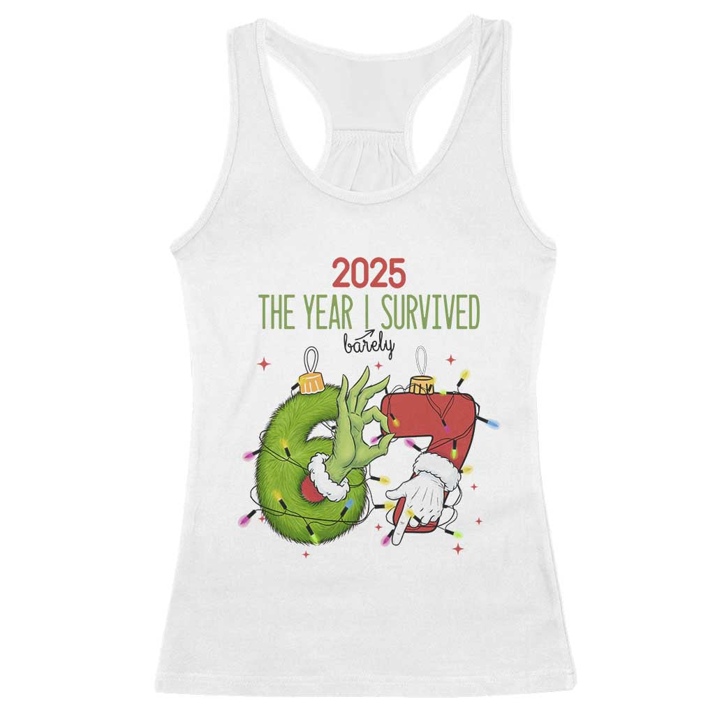 The Year I Survived 67 Six Seven Christmas Meme Racerback Tank Top - Print Your Wear