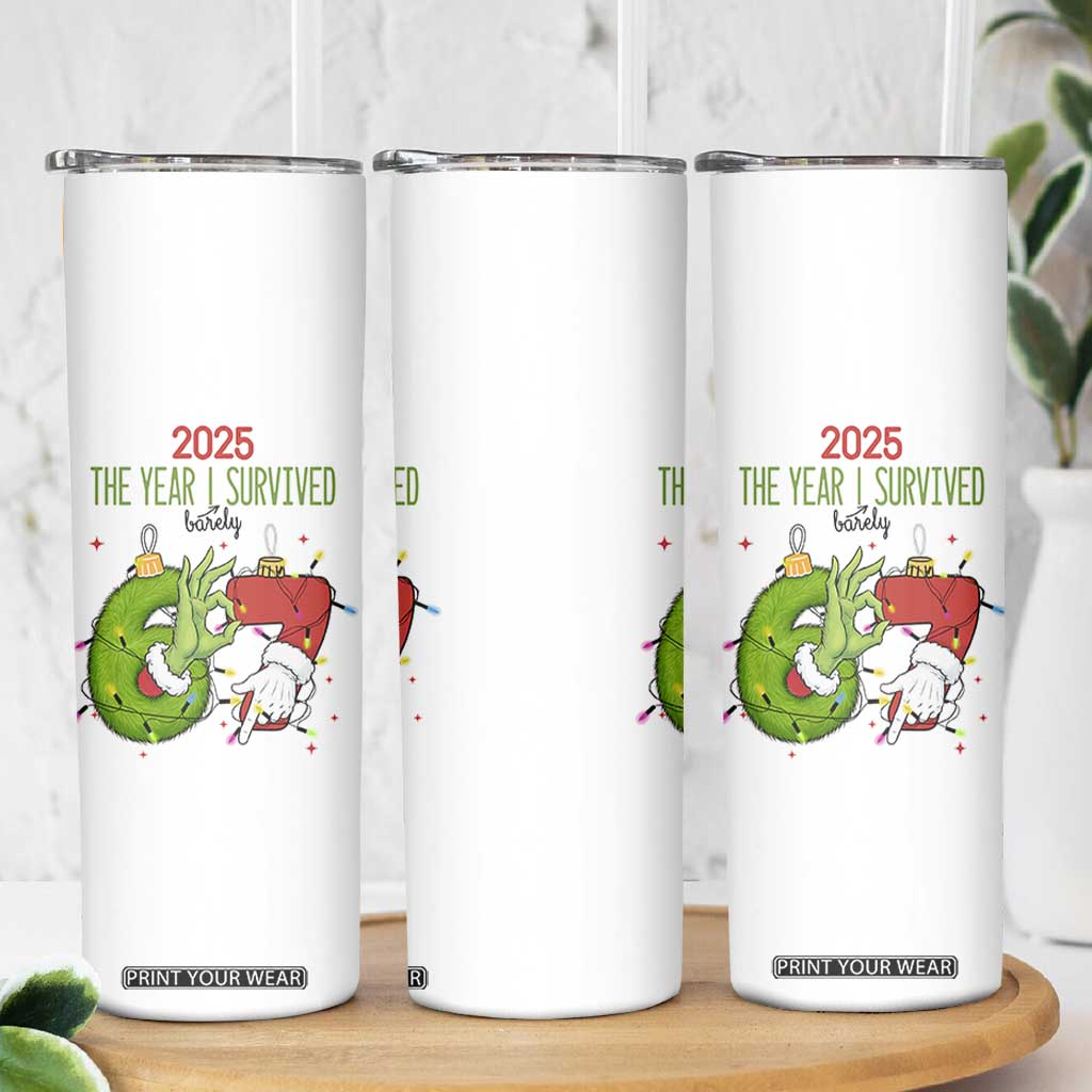 The Year I Survived 67 Six Seven Christmas Meme Skinny Tumbler TS14 Print Your Wear