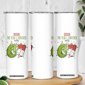 The Year I Survived 67 Six Seven Christmas Meme Skinny Tumbler TS14 Print Your Wear