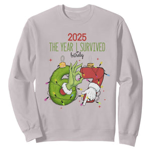 The Year I Survived 67 Six Seven Christmas Meme Sweatshirt TS14 Ice Gray Print Your Wear