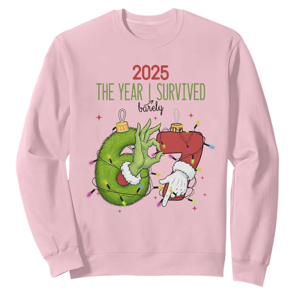 The Year I Survived 67 Six Seven Christmas Meme Sweatshirt TS14 Light Pink Print Your Wear