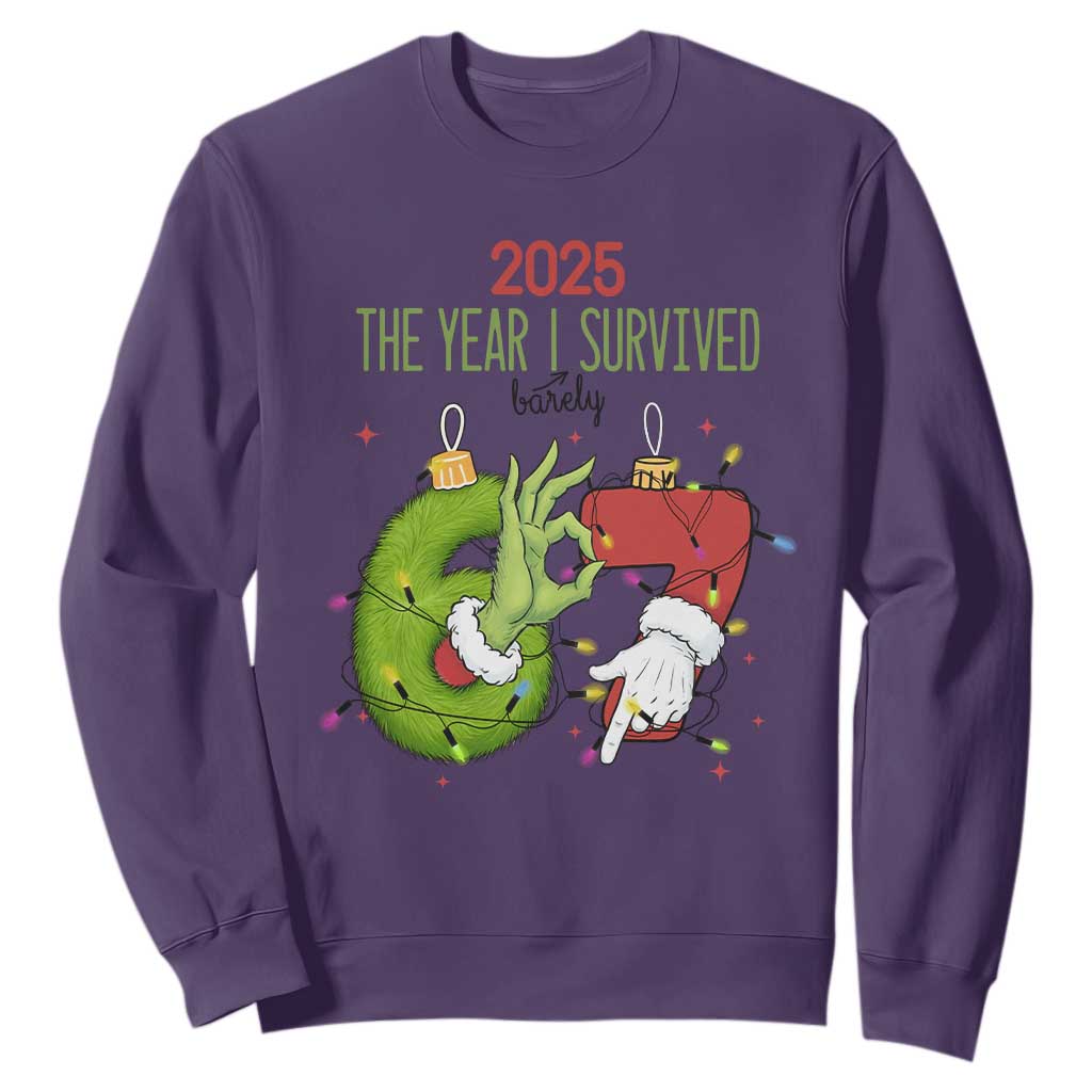 The Year I Survived 67 Six Seven Christmas Meme Sweatshirt TS14 Purple Print Your Wear
