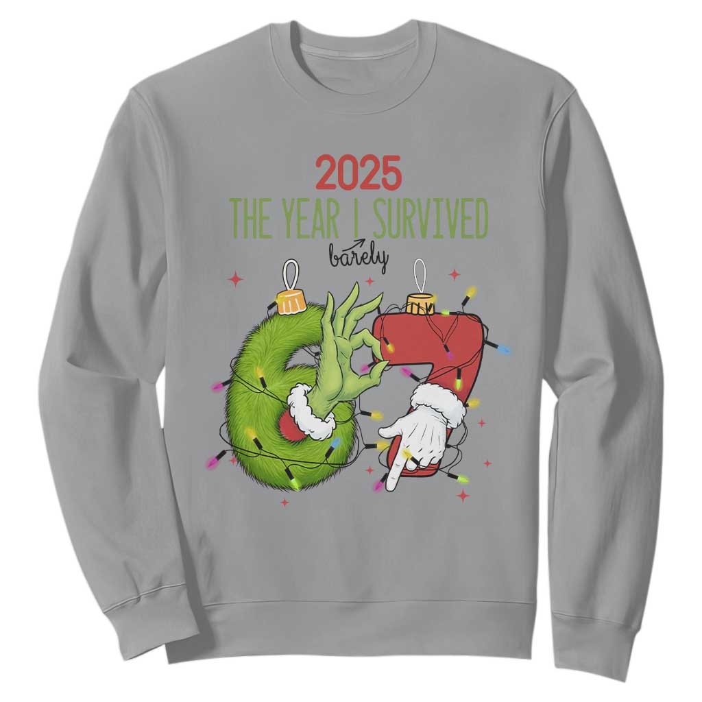 The Year I Survived 67 Six Seven Christmas Meme Sweatshirt TS14 Sport Gray Print Your Wear