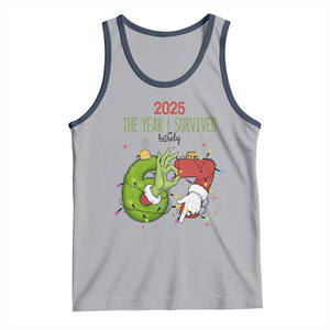 The Year I Survived 67 Six Seven Christmas Meme Tank Top TS14 Athletic Heather Navy Print Your Wear