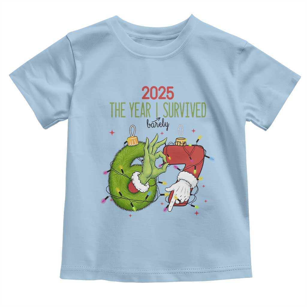 The Year I Survived 67 Six Seven Christmas Meme Toddler T Shirt TS14 Light Blue Print Your Wear