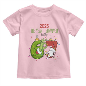 The Year I Survived 67 Six Seven Christmas Meme Toddler T Shirt TS14 Light Pink Print Your Wear