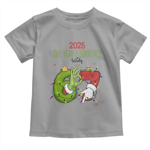 The Year I Survived 67 Six Seven Christmas Meme Toddler T Shirt TS14 Sport Gray Print Your Wear