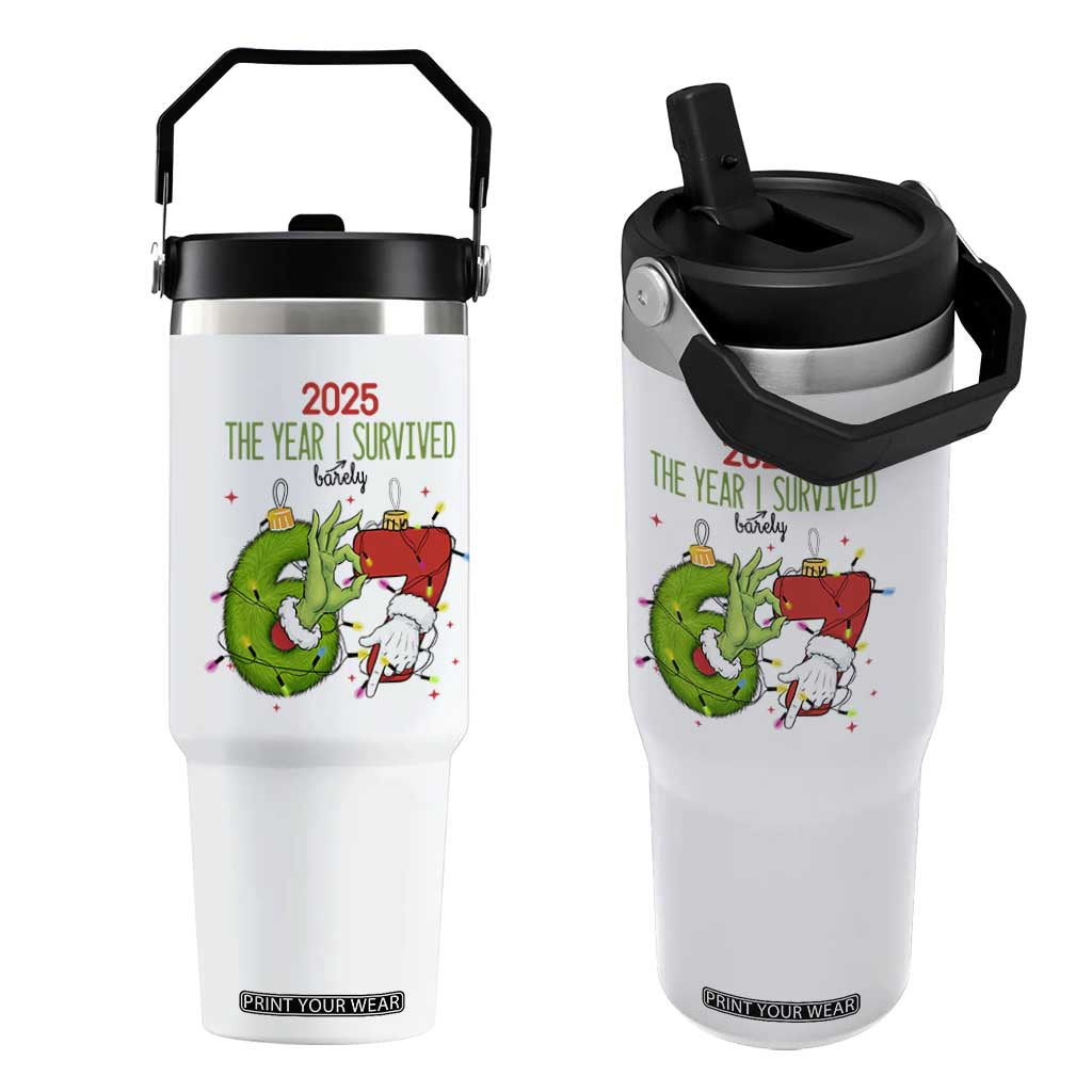 The Year I Survived 67 Six Seven Christmas Meme Flip Straw Tumbler TS14 One Size: 30 oz White Print Your Wear