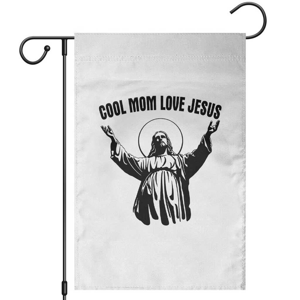 Christian Mom Faith Garden Flag Cool Mom Love Jesus TS14 White Print Your Wear