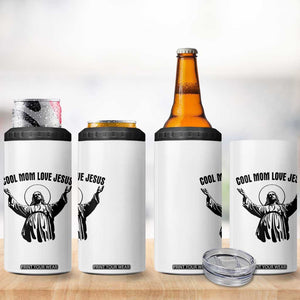 Christian Mom Faith 4 in 1 Can Cooler Tumbler Cool Mom Love Jesus TS14 Print Your Wear