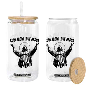 Christian Mom Faith Glass Can Cool Mom Love Jesus TS14 Print Your Wear