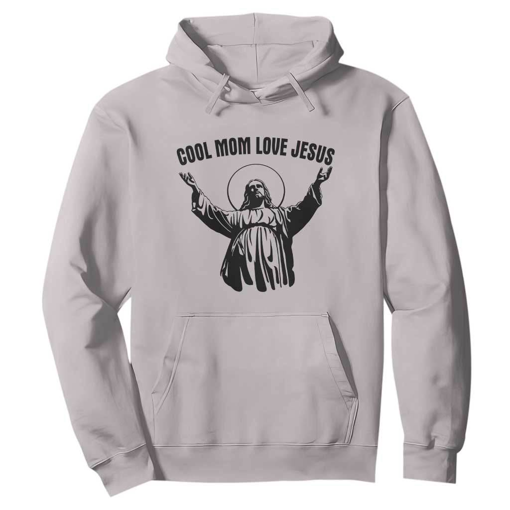 Christian Mom Faith Hoodie Cool Mom Love Jesus TS14 Ice Gray Print Your Wear