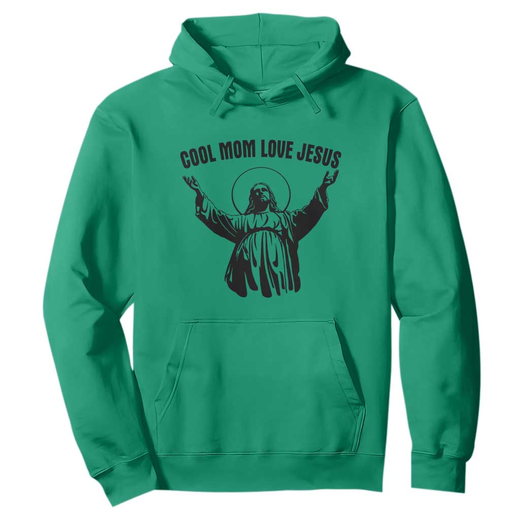 Christian Mom Faith Hoodie Cool Mom Love Jesus TS14 Irish Green Print Your Wear