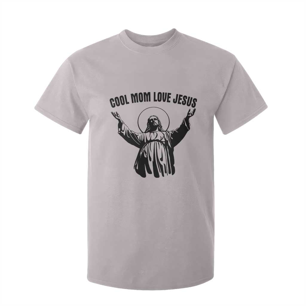 Christian Mom Faith T Shirt For Kid Cool Mom Love Jesus TS14 Ice Gray Print Your Wear