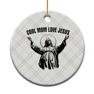 Christian Mom Faith Ceramic Ornament Cool Mom Love Jesus TS14 1pc Christmas Plaid Print Your Wear