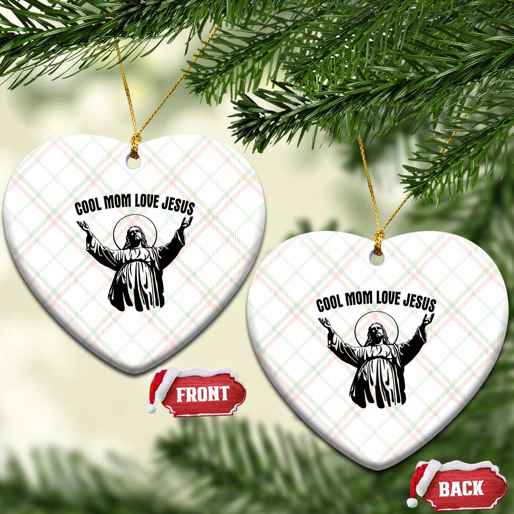 Christian Mom Faith Ceramic Ornament Cool Mom Love Jesus TS14 Print Your Wear