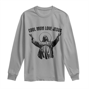 Christian Mom Faith Long Sleeve Shirt Cool Mom Love Jesus TS14 Sport Gray Print Your Wear