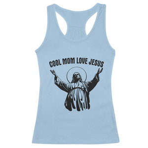 Christian Mom Faith Racerback Tank Top Cool Mom Love Jesus TS14 Light Blue Print Your Wear