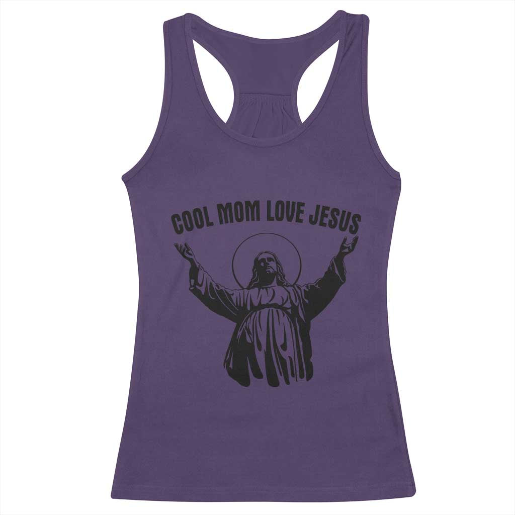 Christian Mom Faith Racerback Tank Top Cool Mom Love Jesus TS14 Purple Print Your Wear