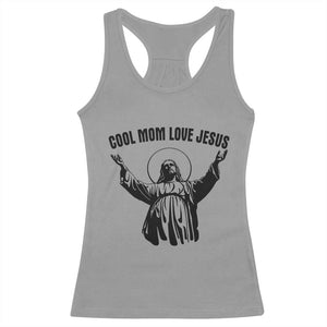 Christian Mom Faith Racerback Tank Top Cool Mom Love Jesus TS14 Sport Gray Print Your Wear