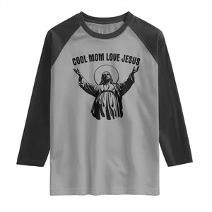 Christian Mom Faith Raglan Shirt Cool Mom Love Jesus TS14 Sport Gray Black Print Your Wear