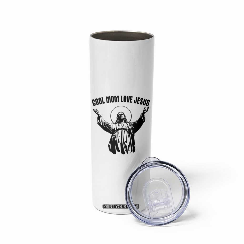 Christian Mom Faith Skinny Tumbler Cool Mom Love Jesus TS14 Print Your Wear