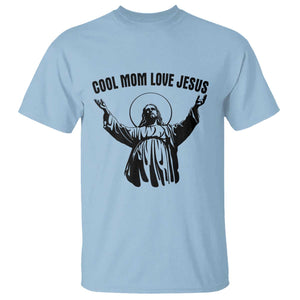 Christian Mom Faith T Shirt Cool Mom Love Jesus TS14 Light Blue Print Your Wear