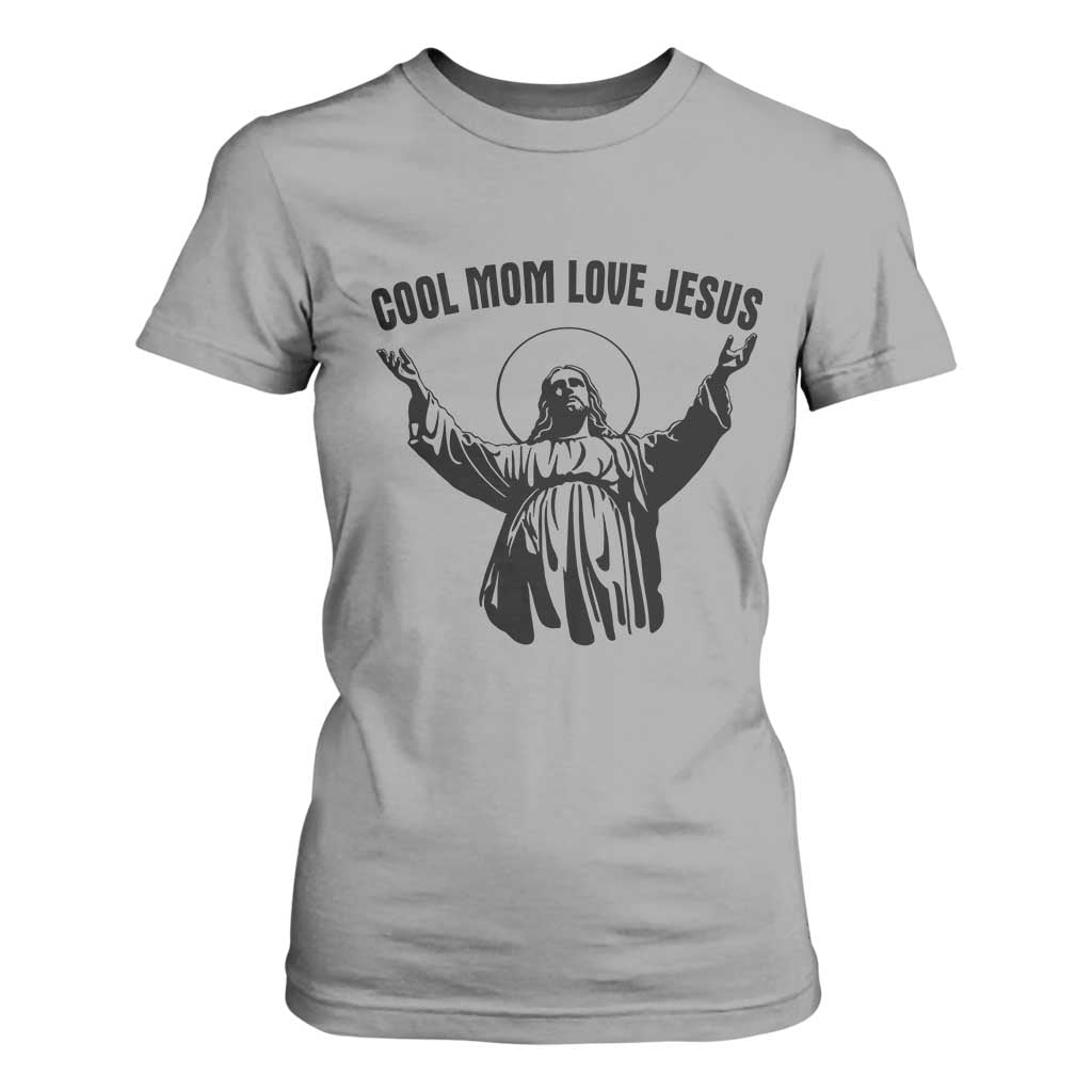 Christian Mom Faith T Shirt For Women Cool Mom Love Jesus TS14 Sport Gray Print Your Wear