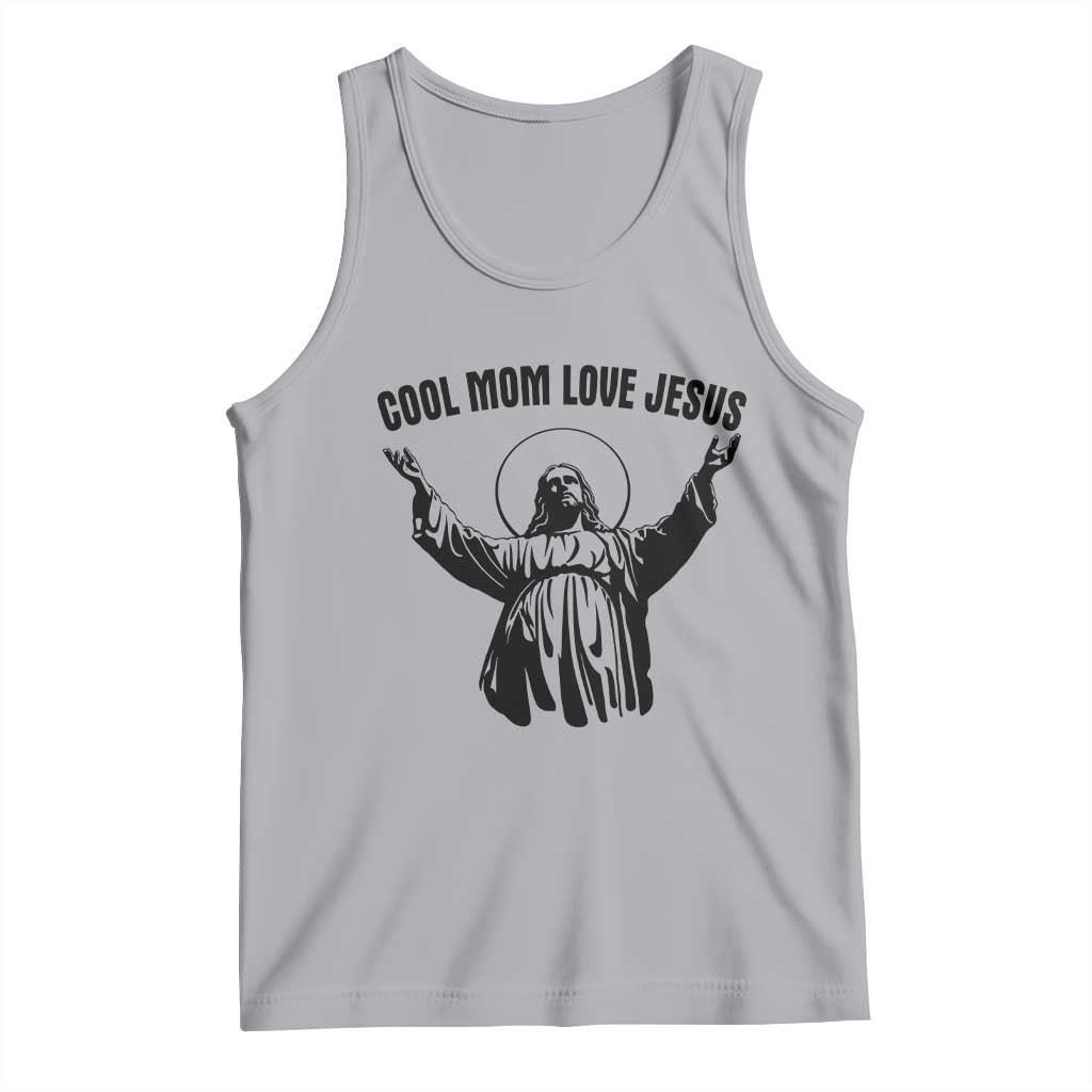 Christian Mom Faith Tank Top Cool Mom Love Jesus TS14 Athletic Heather Print Your Wear